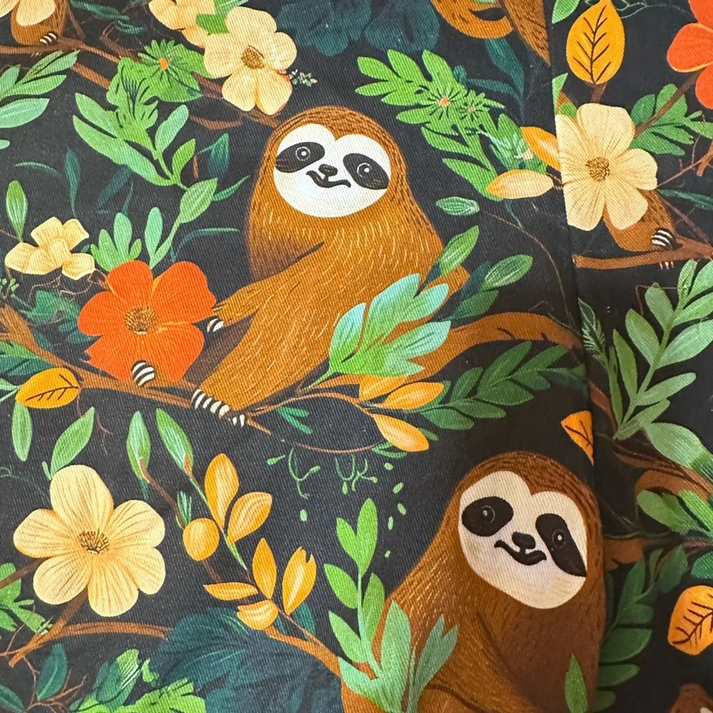 Sloth and Floral Print Jumpsuit - Picture 3 of 7